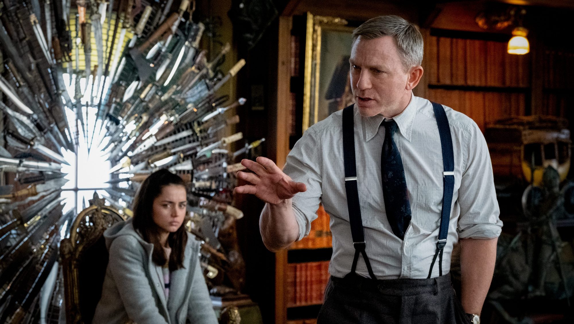 Daniel Craig and Ana De Armas in "Knives Out"